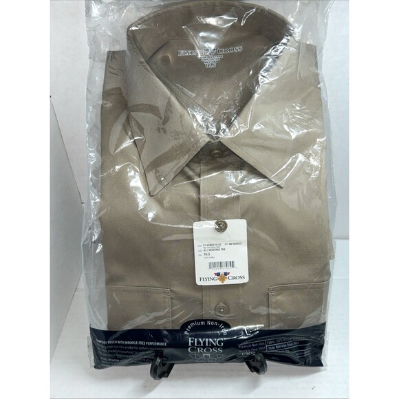 Flying Cross Male Enlisted Military Short Sleeve Dress Shirt Size 16.5 - Picture 1 of 4